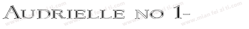Audrielle no 1字体转换